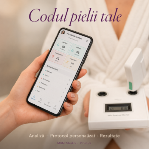 Analiză ten personalizată Ploiești cu Skin Analyzer Device la MBM Studio