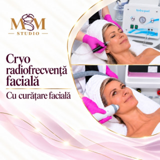 Cryoradiofrecvență facială cu curățare prin hidrodermabraziune