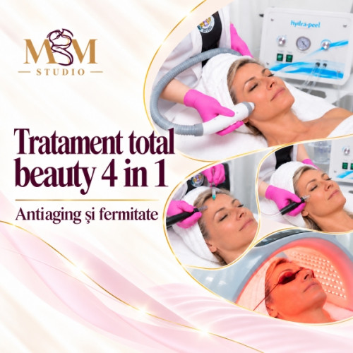 Tratament facial 4 în 1 Anti-Aging Ploiești MBM STUDIO