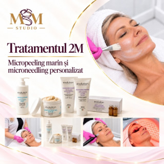 Tratamentul 2M anti-aging – Micropeeling Marin + Microneedling