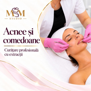 Tratament profesional pentru acnee și comedoane