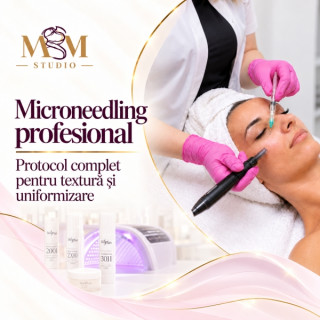 Microneedling Dermapen 3 în 1 – Pori Dilatați, Exces de Sebum & Cicatrici Post-Acneice