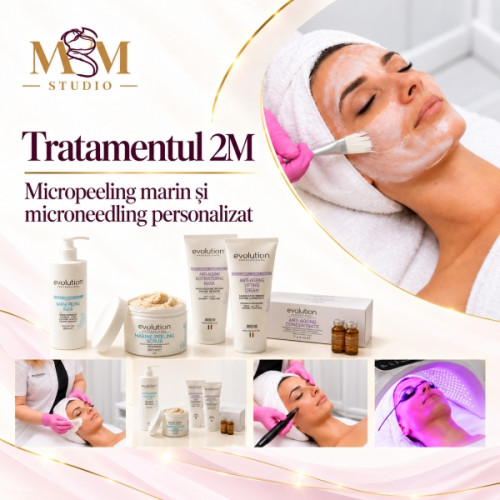 Tratamentul 2M cu micropeeling și microneedling pentru exces de sebum și imperfecțiuni la MBM STUDIO Ploiești