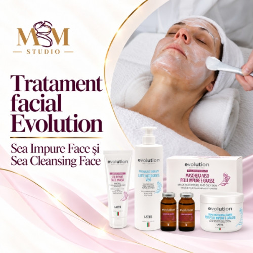 Tratament facial antiacnee ten gras impur Evolution by Guam Ploiești MBM STUDIO