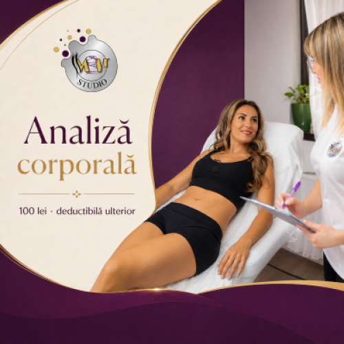 Analiză corporală personalizată Ploiești pentru Programul Abdomen Plat la MBM Studio