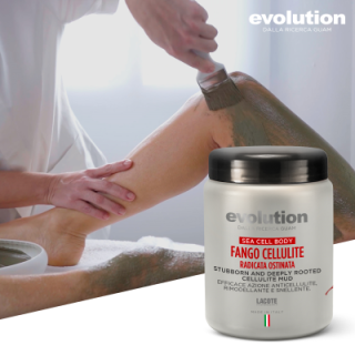 Împachetare celulită încăpățânată+fermitate (coapse/fese/brațe - o zonă la alegere) cu alge marine Evolution by Guam 