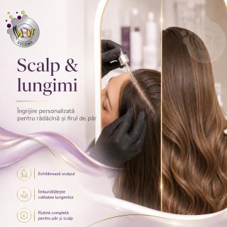 Tratament păr profesional personalizat scalp și lungimi