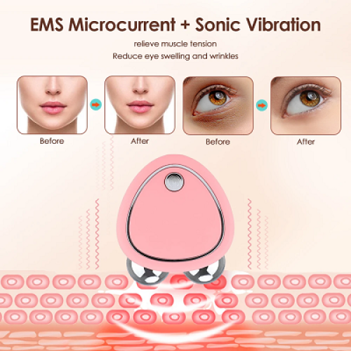 Aparat masaj facial cu microcurenți si vibratii sonice