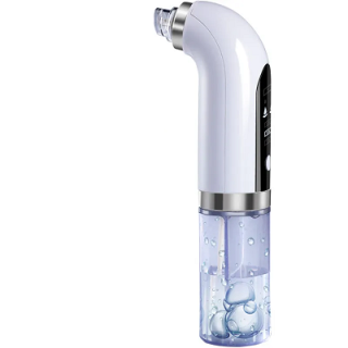 Aparat de Hidrodermabraziune pentru hidratare si curatare, indepartare puncte negre, incarcare USB, 3 moduri, 6 capete, Alb