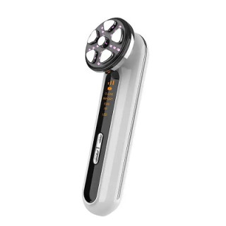 Aparat Profesional ingrijire faciala Rejuvenare 4 in 1, intinerire piele, efect anti-rid, tratament Electroporare, RF lumina LED