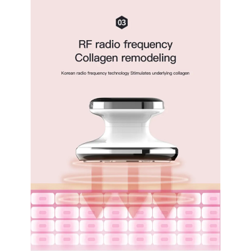 Aparat de slabit 5 in1 cu radiofrecventa RF, stimulare musculara EMS si 4 tipuri de lumini foton led, alb