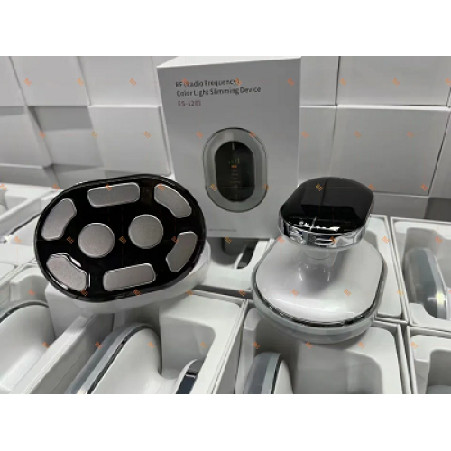 Aparat de slabit 5 in1 cu radiofrecventa RF, stimulare musculara EMS si 4 tipuri de lumini foton led, alb