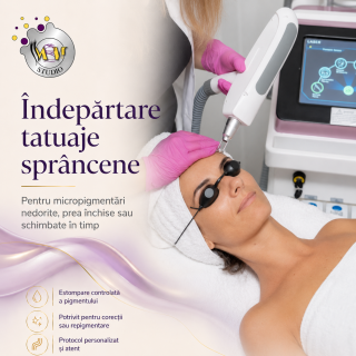 Îndepărtare tatuaj sprâncene
