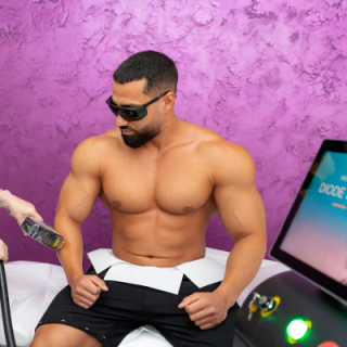 Epilare definitivă laser bărbați - zone mari (gambe/coapse/antebraț)