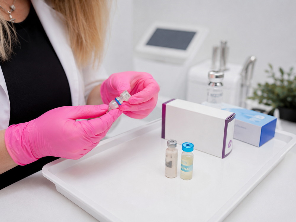 Pregătire cocktail mezoterapie anti-aging personalizat Ploiești MBM STUDIO