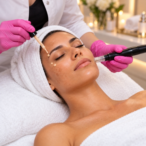 Microneedling cu ser profesional BB Glow pentru luminozitate și uniformizarea tenului în Ploiești