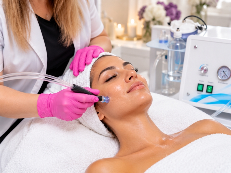 Hidrodermabraziune Hydrafacial curățare facială în tratament 4 în 1 Ploiești MBM STUDIO