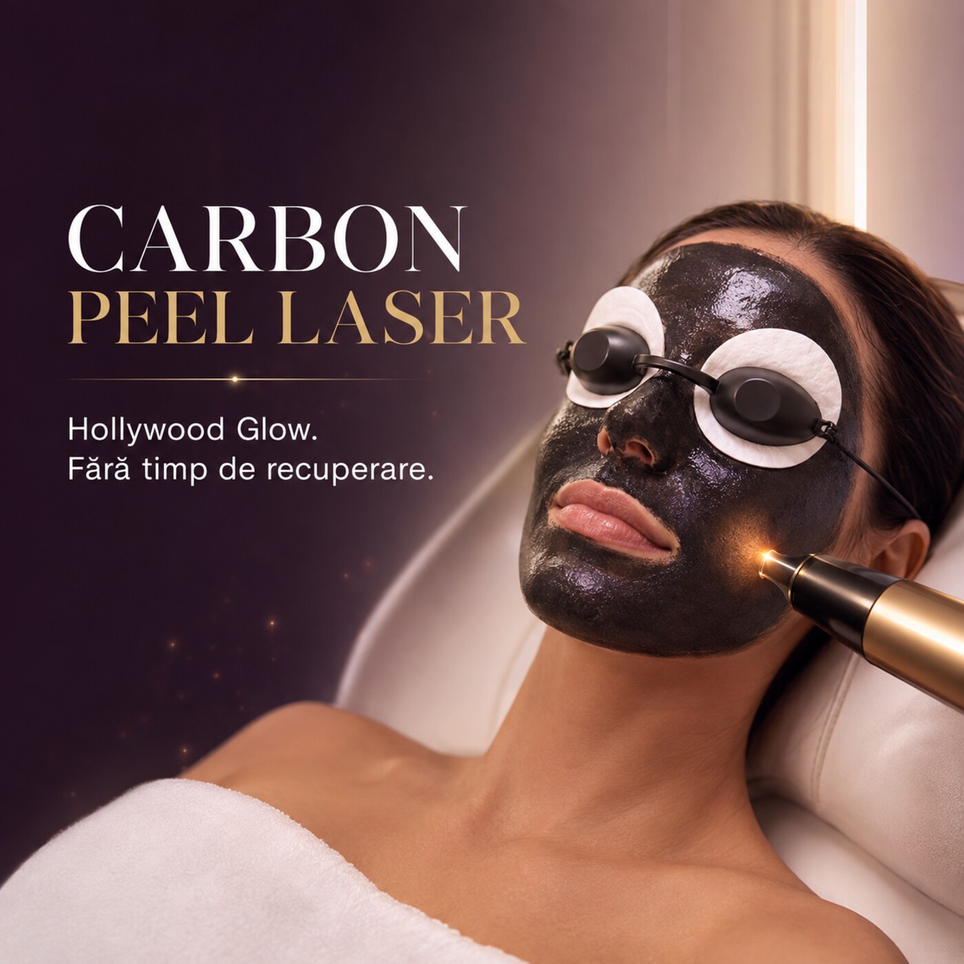 Carbon Peel Laser Ploiești Hollywood Peel pentru pori sebum și imperfecțiuni la MBM STUDIO