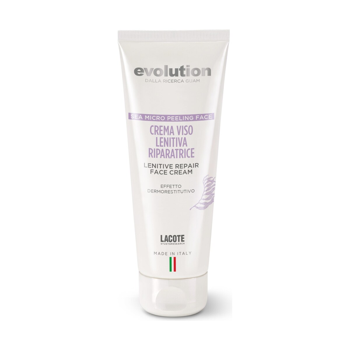 Cremă reparatoare calmantă Sea Micropeeling Face Evolution by GUAM pentru confortul pielii sensibile