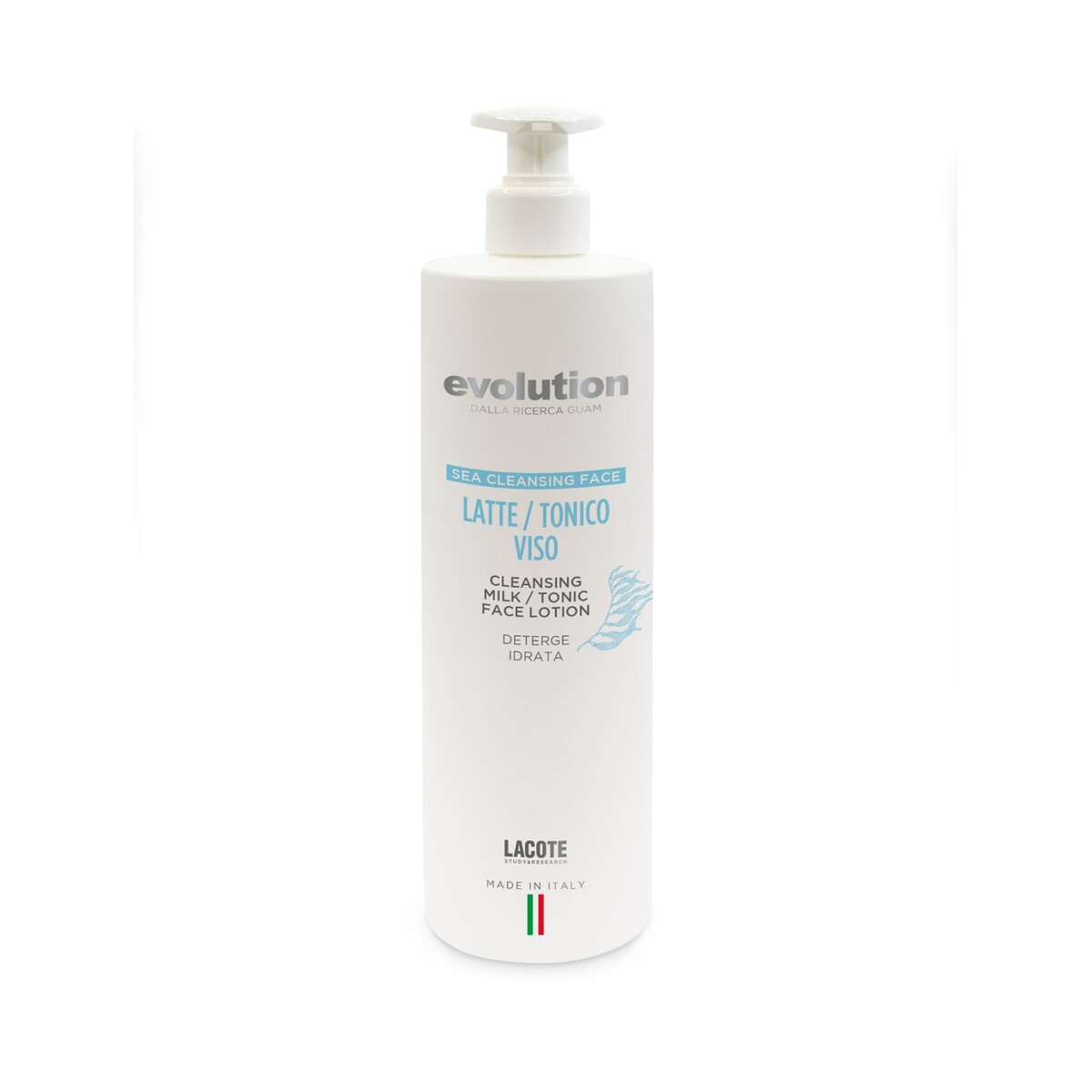 Lapte tonic profesional Sea Cleansing Face 500 ml Evolution by GUAM pentru curățarea înainte de tratamentul zonei ochilor