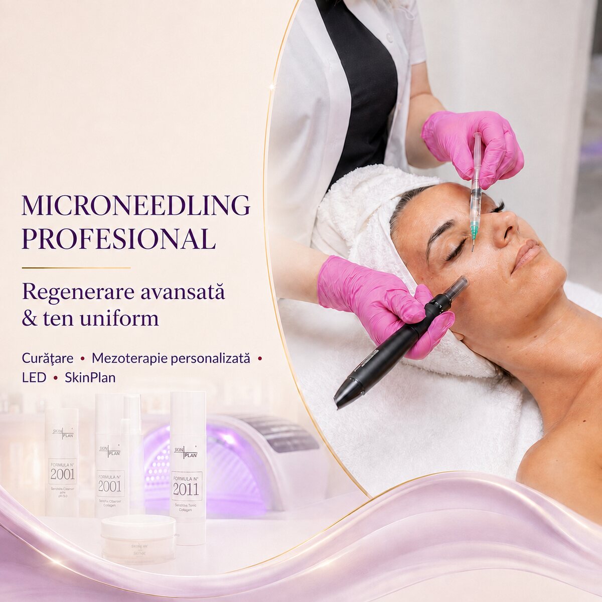 Microneedling 3 în 1 pentru pori dilatați, exces de sebum și cicatrici post-acneice la MBM Studio Ploiești